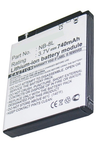 Canon NB-8L accu (700 mAh, 123accu huismerk)  ACA00104 - 1