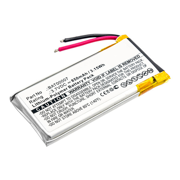 Cardo BAT00007 accu (3.7 V, 850 mAh, 123accu huismerk)  ACA00476 - 1