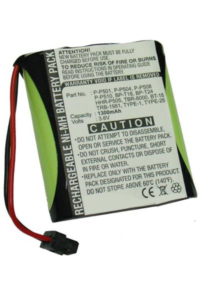 Cobra BT-800 / P-P501 / BT-15 accu (1300 mAh, 123accu huismerk)  ACO00150 - 1