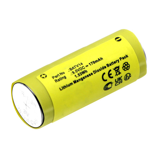 Daitem BATV14 accu (9V, 170 mAh, 123accu huismerk)  ADA00209 - 1