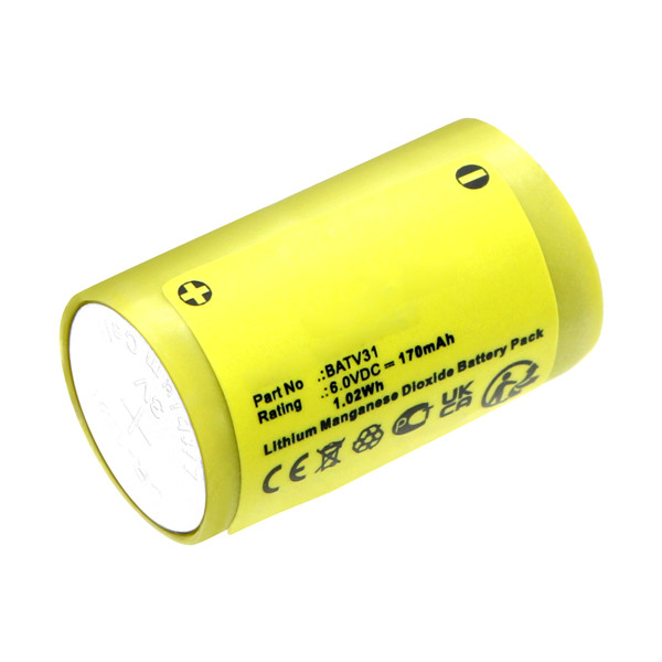 Daitem BATV31 accu (6 V, 170 mAh, 123accu huismerk)  ADA00205 - 1