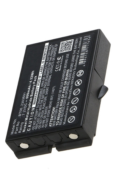 Danfoss BT06 / 2303691 accu (7.2 V, 600 mAh, Ni-Mh, 123accu huismerk)  ADA00210 - 1