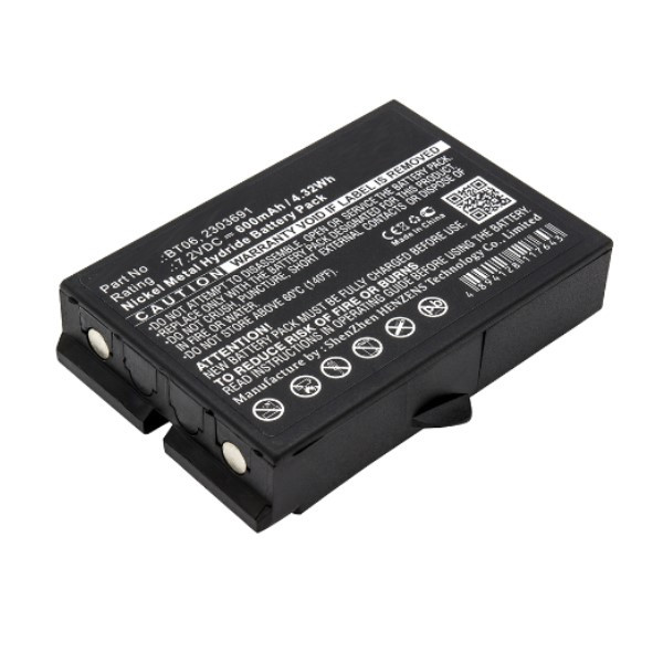 Danfoss BT06 / 2303691 accu (7.2 V, 600 mAh, Ni-Mh, 123accu huismerk)  ADA00210 - 2