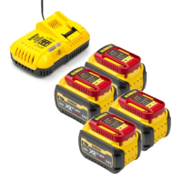 DeWalt Starterset: 4x DeWalt DCB546-XJ / XR FlexVolt accu's + lader (18V / 54V, 6.0Ah, origineel)  ADE01277