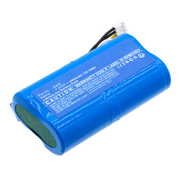 Dejavoo NEX800BX accu (7.4 V, 3400 mAh, 123accu huismerk)  ADE01329 - 1