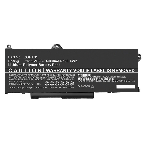 Dell 00P3TJ / 05RGW accu (15,2 V, Li-pl, 4000mAh, 123accu huismerk)  ADE01339 - 1