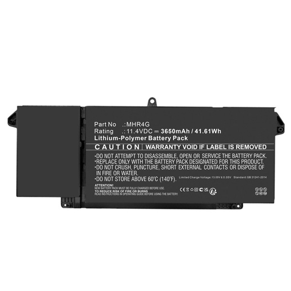 Dell 1PP63 / 4M1JN accu (11,4 V, Li-pl, 3650mAh, 123accu huismerk)  ADE01340 - 1