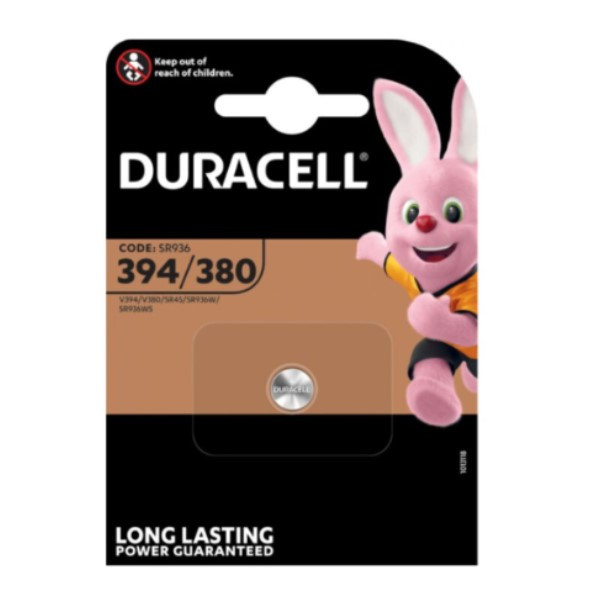 Duracell 394 / SR936SW / SR45 zilveroxide knoopcel batterij 1 stuk  ADU00062 - 1