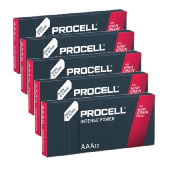 Duracell Aanbieding: Duracell Procell Intense AAA / LR03 / MN2400 Alkaline Batterij (50 stuks)  ADU00258 - 1