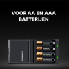 Duracell CEF27 Hi-Speed Advanced Oplader voor oplaadbare AA en AAA Ni-Mh batterijen inclusief batterijen (2x AA 1300 mAh, 2x AAA 750 mAh)  ADU00214 - 2