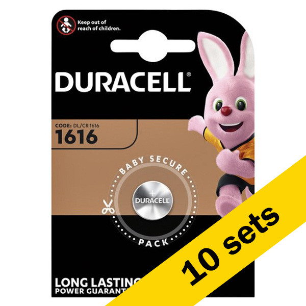 Duracell CR1616 Lithium knoopcel batterij 10 stuks  ADU00280 - 1