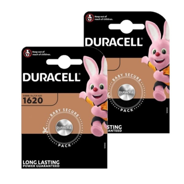 Duracell CR1620 3V Lithium knoopcel batterij 2 stuks  ADU00291 - 1