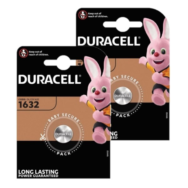 Duracell CR1632 3V Lithium knoopcel batterij 2 stuks  ADU00296 - 1