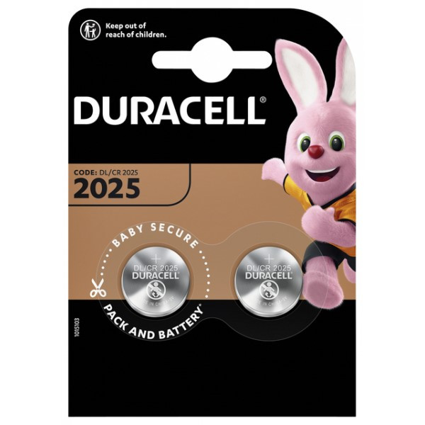 Bedrijf Integreren trimmen Duracell CR2025 / DL2025 / 2025 Lithium knoopcel batterij 2 stuks Duracell  123accu.nl