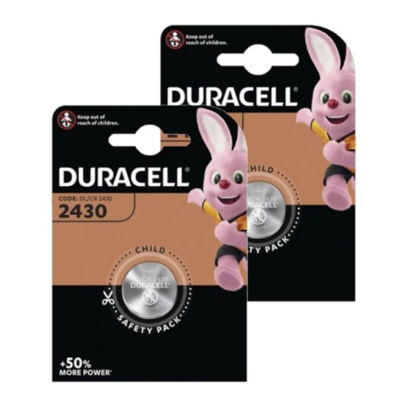 Duracell CR2430 3V Lithium knoopcel batterij 2 stuks  ADU00299 - 1