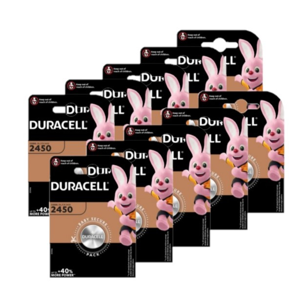 Duracell CR2450 3V Lithium knoopcel batterij 10 stuks  ADU00300 - 1