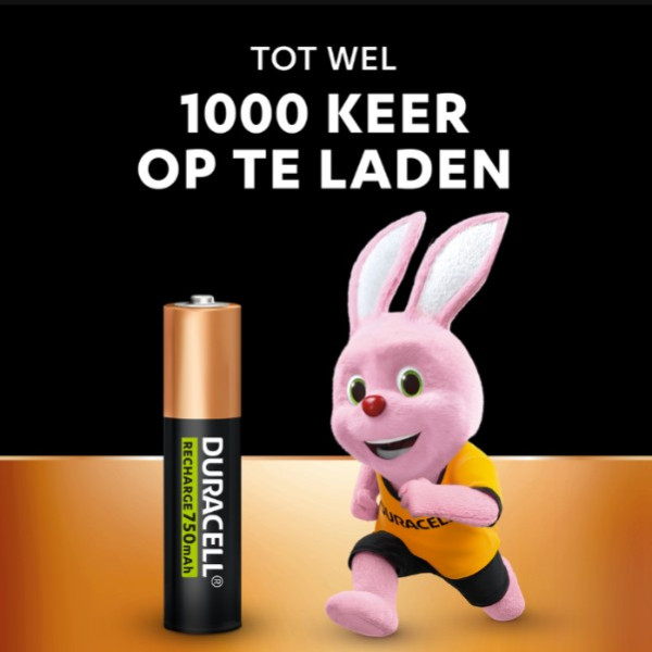 Duracell Oplaadbare AAA / HR03 Ni-Mh Batterijen (20 stuks, 750 mAh)  ADU00374 - 4