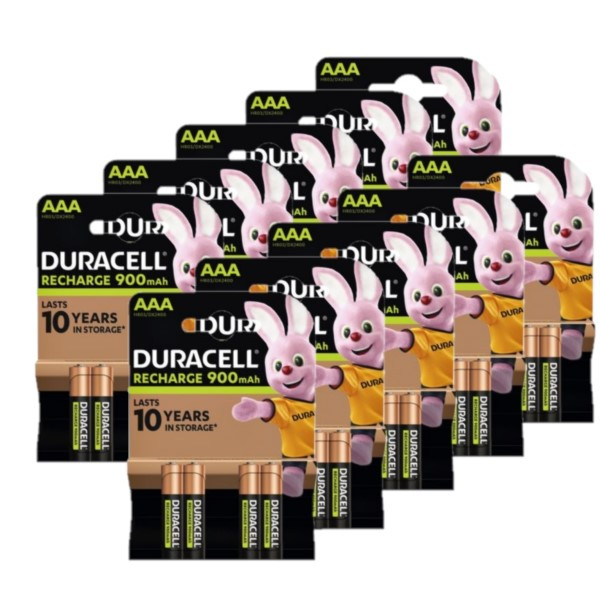 Duracell Oplaadbare AAA / HR03 Ni-Mh Batterijen (40 stuks, 900 mAh)  ADU00377 - 1