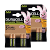 Duracell Oplaadbare AAA / HR03 Ni-Mh Batterijen (8 stuks, 750 mAh)  ADU00376 - 1