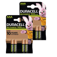 Duracell Oplaadbare AAA / HR03 Ni-Mh Batterijen (8 stuks, 900 mAh)  ADU00378