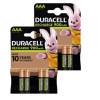 Duracell Oplaadbare AAA / HR03 Ni-Mh Batterijen (8 stuks, 900 mAh)