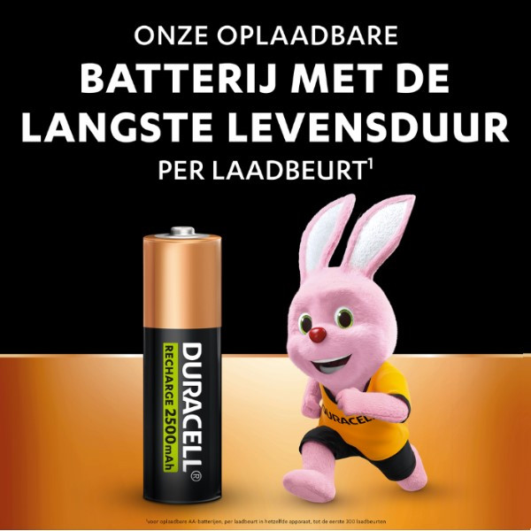 Duracell Oplaadbare AA / HR6 Ni-Mh Batterij (2 stuks, 2500 mAh)  ADU00158 - 5