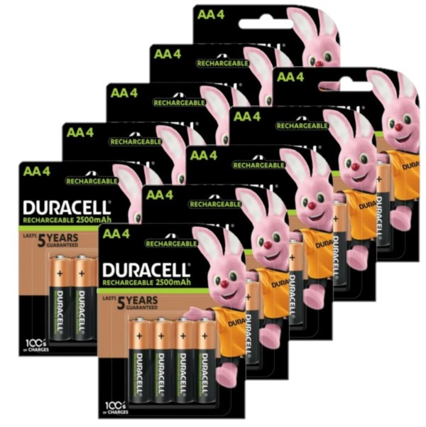 Duracell Oplaadbare AA / HR6 Ni-Mh Batterijen (40 stuks, 2500 mAh)  ADU00368 - 1