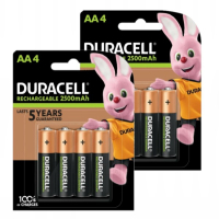 Duracell Oplaadbare AA / HR6 Ni-Mh Batterijen (8 stuks, 2500 mAh)  ADU00371