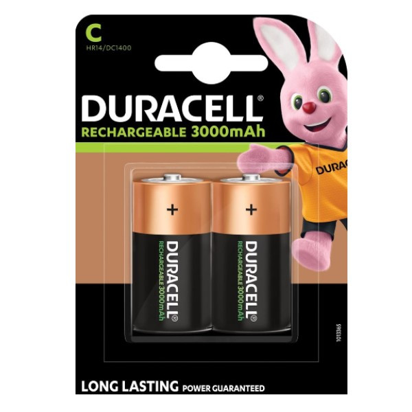 Duracell Oplaadbare C / HR14 Ni-Mh Batterijen (10 stuks, 3000 mAh)  ADU00271 - 1
