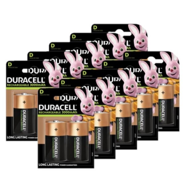 Duracell Oplaadbare D / HR20 Ni-Mh Batterijen (20 stuks, 3000 mAh)  ADU00275 - 1