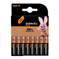 Duracell Plus 100% Extra Life AAA (16 stuks)