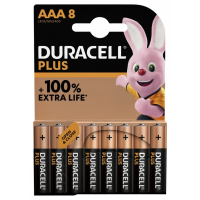 Duracell Plus 100% Extra Life AAA (8 stuks)