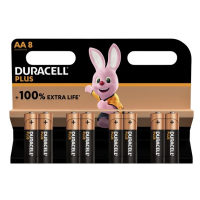 Duracell Plus 100% Extra Life AA (8 stuks)