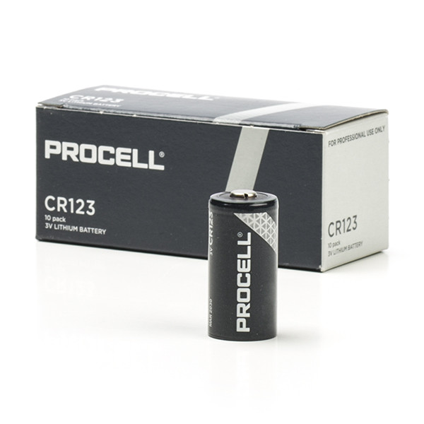 Duracell Procell CR123A Lithium Batterij (10 stuks, 1550 mAh)  ADU00238 - 1