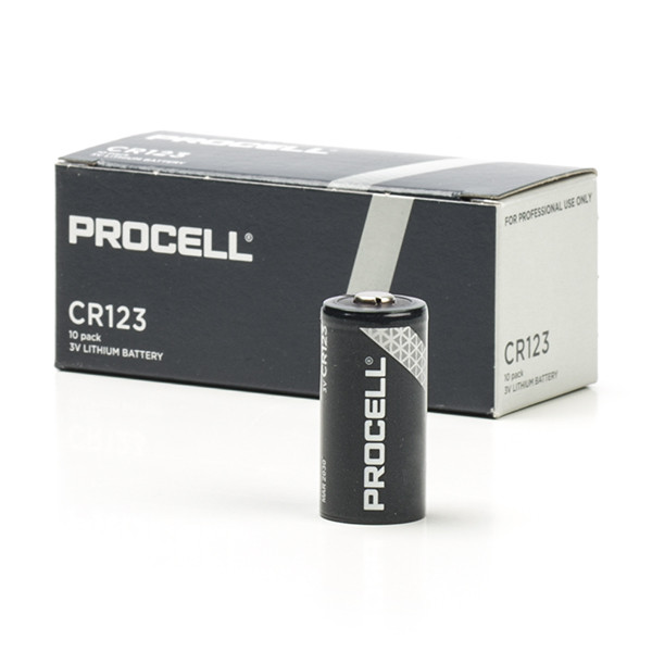 neerhalen handicap rand Duracell Procell CR123A Lithium Batterij (10 stuks) Duracell 123accu.nl