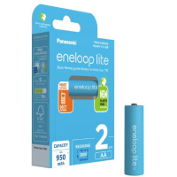 Eneloop Panasonic Eneloop Lite Oplaadbare AA / HR6 Ni-Mh Batterijen (2 stuks, 950 mAh)  AEN00019