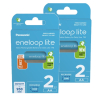 Eneloop Panasonic Eneloop Lite Oplaadbare AA / HR6 Ni-Mh Batterijen (4 stuks, 950 mAh)  AEN00068 - 1