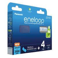 Eneloop Panasonic Eneloop Oplaadbare AA / HR6 Batterijen + Case (4 stuks, 2000 mAh)  AEN00031