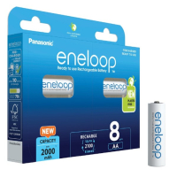 Eneloop Panasonic Eneloop Oplaadbare AA / HR6 Ni-Mh Batterijen (8 stuks, 2000 mAh)  AEN00024