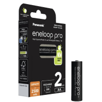 Eneloop Panasonic Eneloop Pro Oplaadbare AA / HR6 Ni-Mh Batterijen (2 stuks, 2500 mAh)  AEN00016