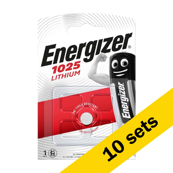 Energizer CR1025 / DL1025 / 1025 Lithium knoopcel batterij 10 stuks  AEN00051 - 1