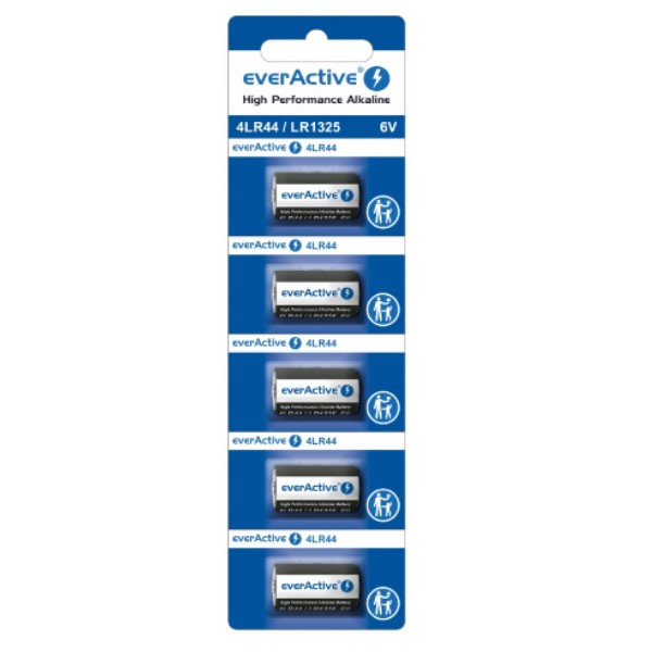 EverActive 4LR44 Alkaline 6V Batterij 5 stuks  AEV00053 - 1