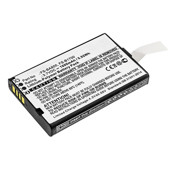 Flysky FS-B1700 / FS-BA800 accu (3.7 V, 1600 mAh, 123accu huismerk)  AFL00074 - 1