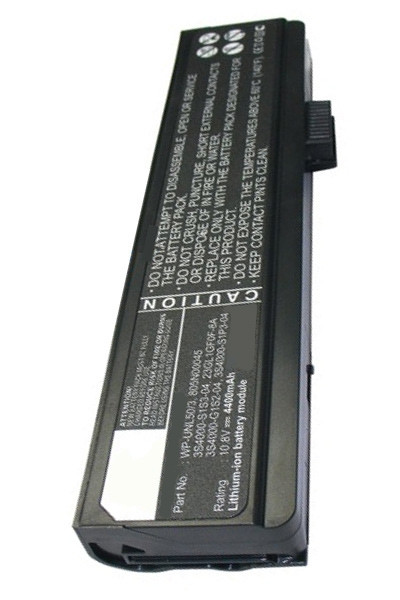 Fujitsu L50-3S4000-S1P3 / L50-3S4400-S1S5 accu (10.8 V, 4400 mAh, 123accu huismerk)  AFU00082 - 1