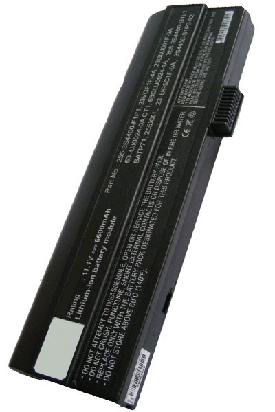 Fujitsu UN255 / 255 / 255-3S4400-F1P1 accu (11.1 V, 6600 mAh, 123accu huismerk)  AFU00076 - 1