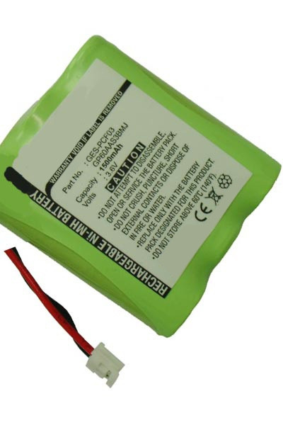 GE 1350 / 3300 / GES-PCF03 accu (1500 mAh, 123accu huismerk)  AGE00022 - 1