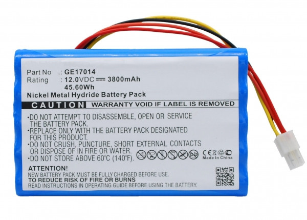 GE 17014 / B11221 / AMED2002 accu (3800 mAh, 123accu huismerk)  AGE00079 - 1