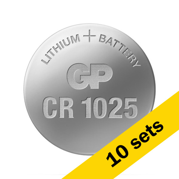 GP CR1025 / DL1025 / 1025 Lithium knoopcel batterij 10 stuks  AGP00152 - 1