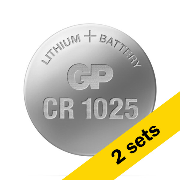 GP CR1025 / DL1025 / 1025 Lithium knoopcel batterij 2 stuks  AGP00164 - 1