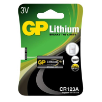 GP CR123A / DL123A Lithium Batterij (1 stuk, 1400 mAh)  215030